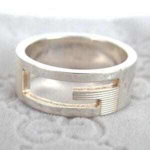 Authentic GUCCI Branded G ring Ag925 [Used]